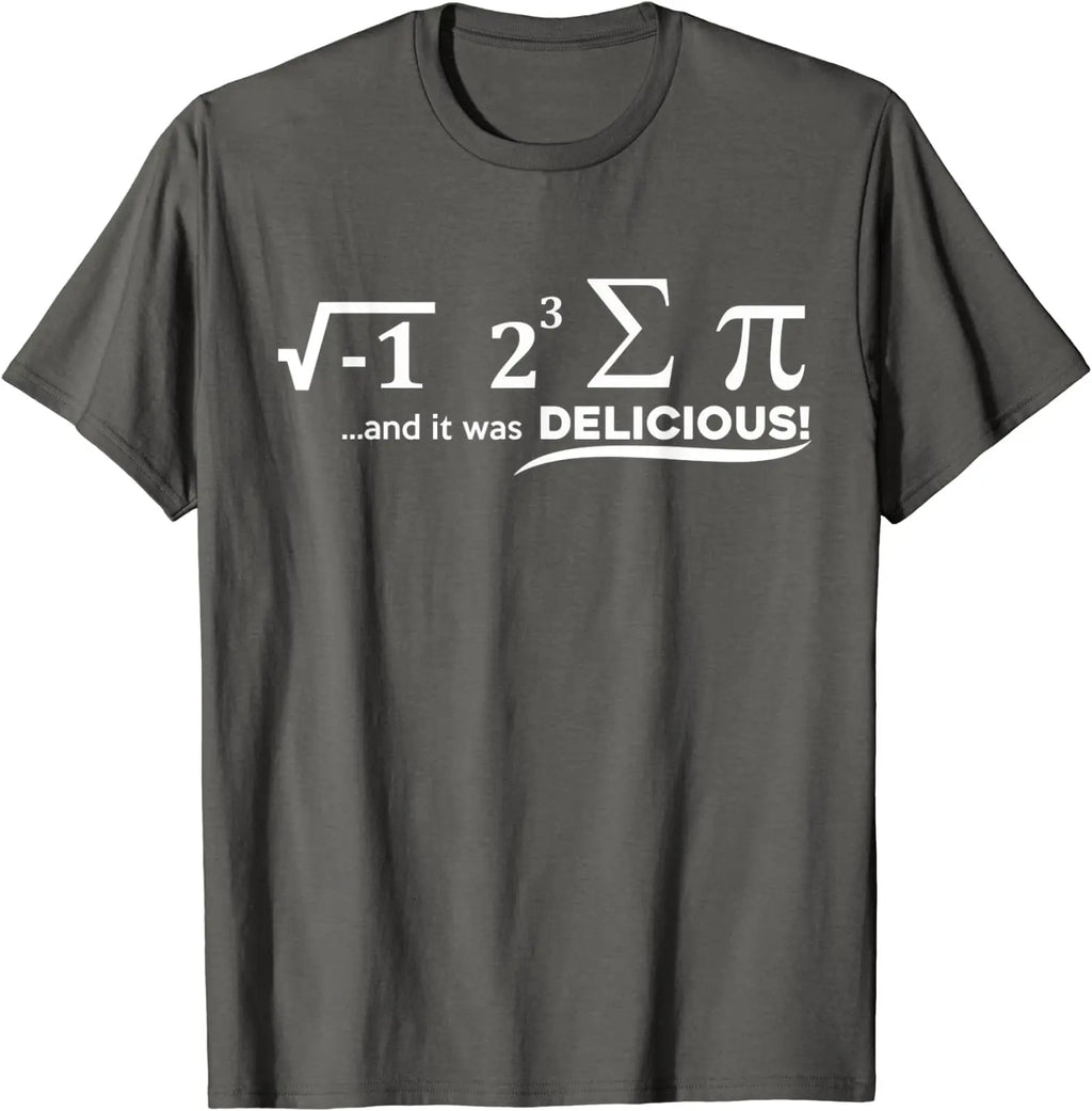 "I Ate Some Pie And It Was Delicious" Funny Math T-Shirt – Slim Fit Cotton Tee for Men | Casual Normal Top