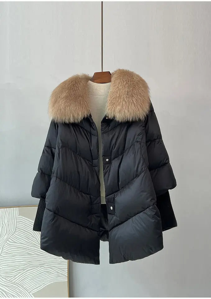 Furry Collar Lightweight Puffer Coats