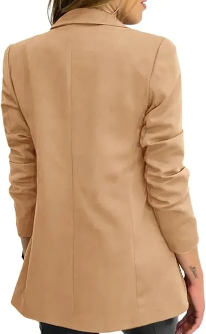 Casual Loose Blazers for Women 2025 – Fashionable Long Sleeve Outerwear, Spring & Autumn Blazer Coats for Women