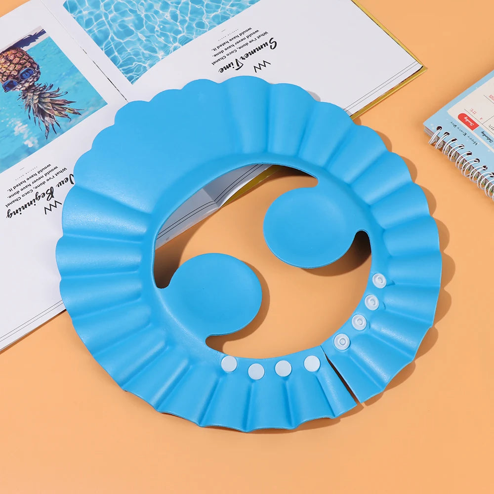Adjustable Baby Shower Cap – Fun & Protective Bath Time Accessory