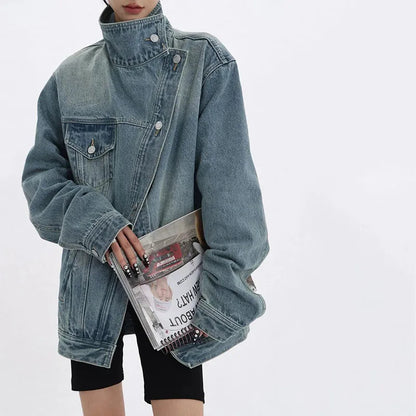 New Turtleneck Denim Jacket