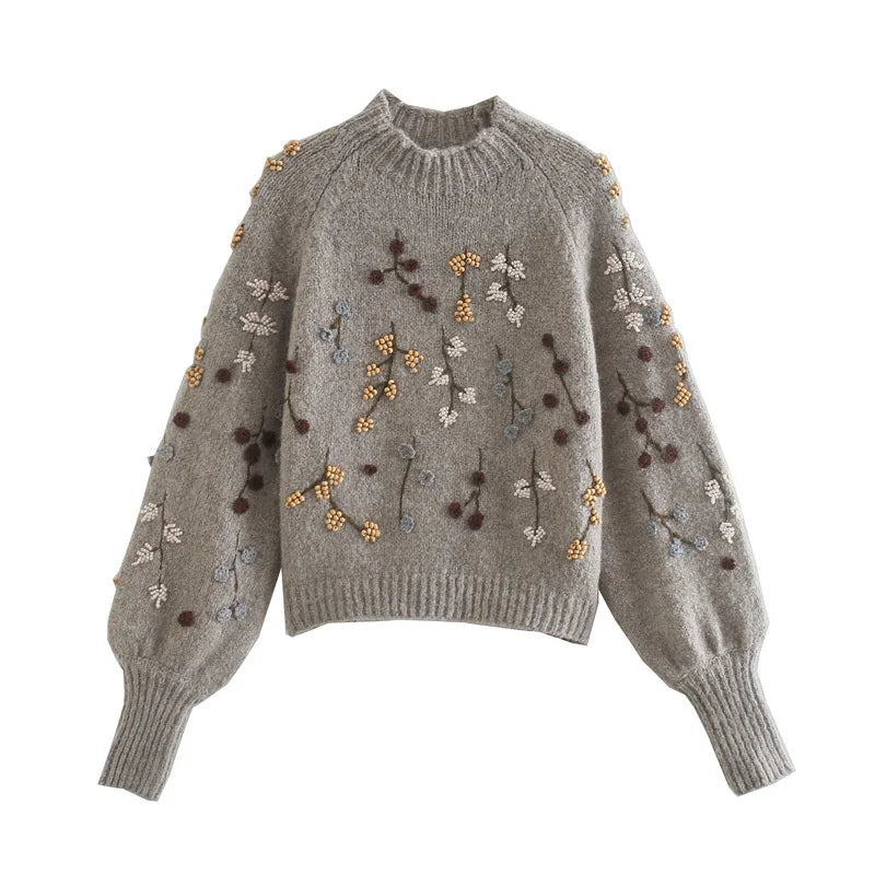 Elegant Beaded Decorative Crochet Sweaters