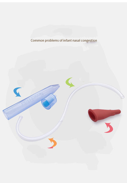 Sweden-Designed Silicone Mouth Suction Nasal Aspirator – Gentle Baby Nose Cleaner
