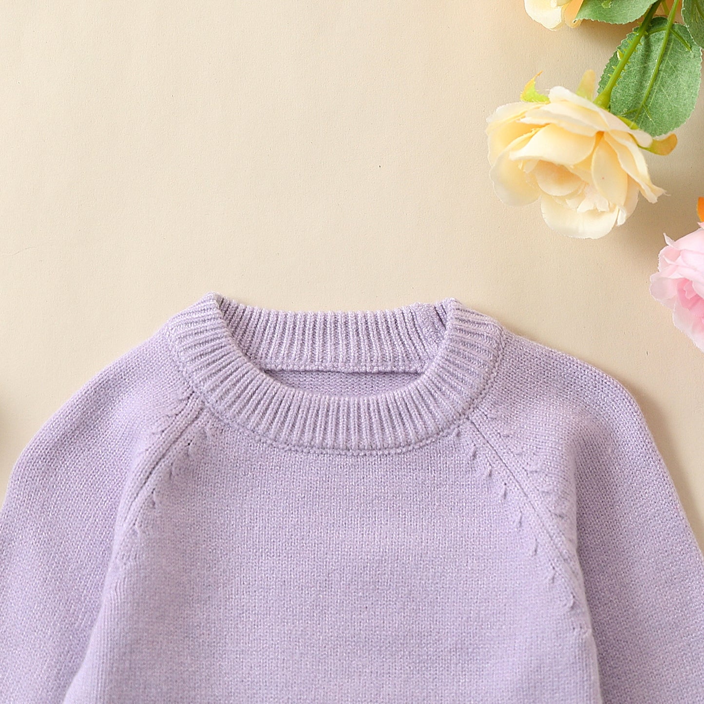 Lavender Purple Long Sleeve Baby Jumpsuit – Soft & Stylish Everyday Comfort
