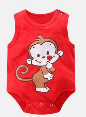 Sleeveless Baby Rompers | 100% Cotton Newborn Clothes