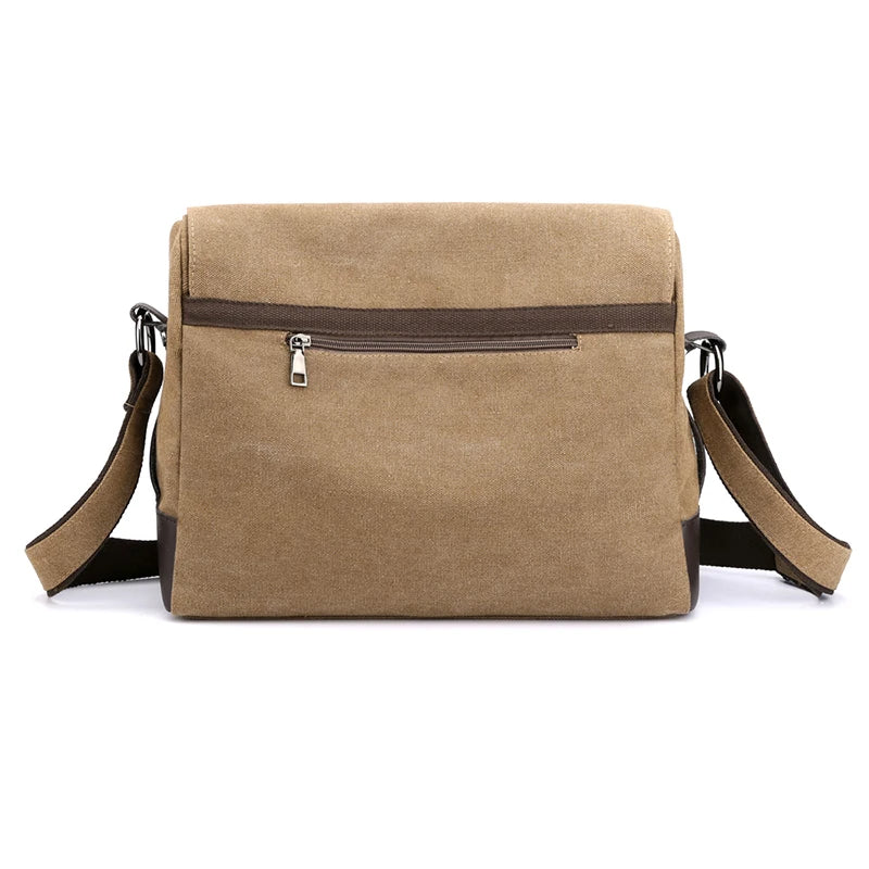 2025 New Vintage Men's Shoulder Bag – High-Quality Canvas Crossbody & Messenger Bag | Casual Business Handbag for Men