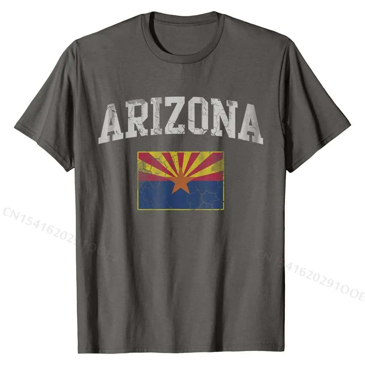 Arizona Flag Retro T-Shirt – Custom Cotton Tee for Men, Women & Kids | Fashionable Gift Tops