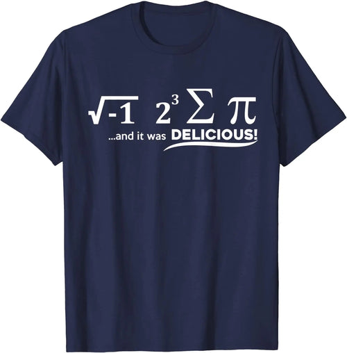 "I Ate Some Pie And It Was Delicious" Funny Math T-Shirt – Slim Fit Cotton Tee for Men | Casual Normal Top