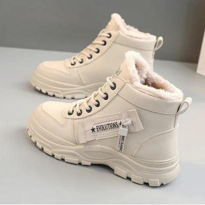 Sport Style Fur Inside Warmy Women Snow Boots