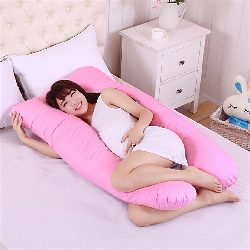 Pregnancy & Maternity Body Pillow – Full Body Support with Removable Cotton Cover