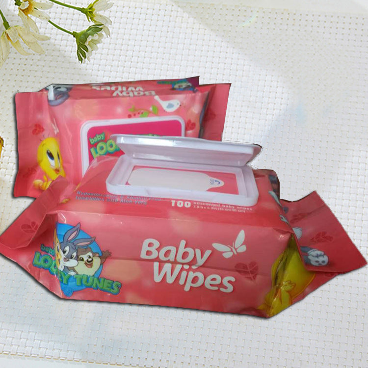100-Piece Jacquard Spunlace Baby Wipes – Gentle & Safe for Sensitive Skin