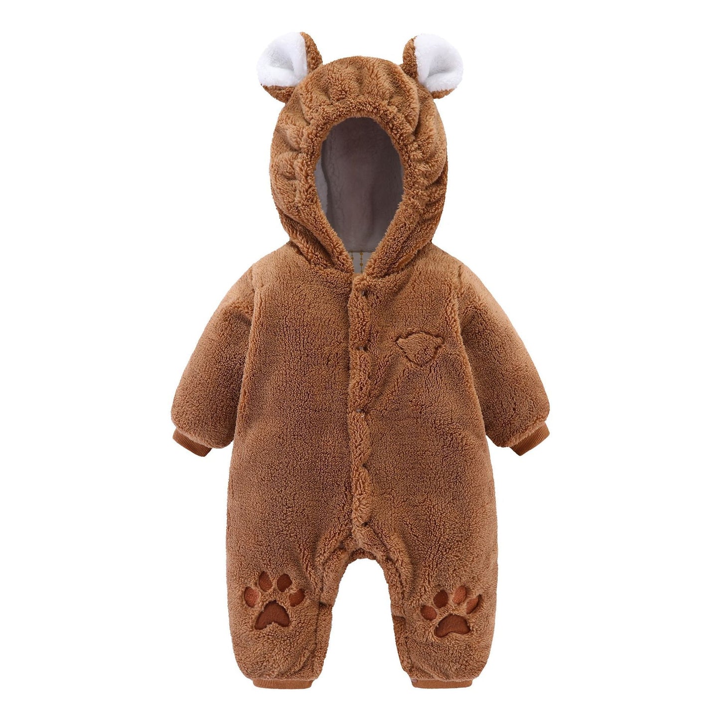 Cozy Rice Velvet Baby Onesie – Warm & Soft for Autumn & Winter