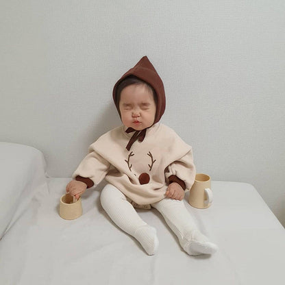 Korean Style Baby Cotton Coverall – Thick & Cozy Pullover