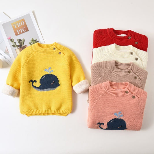 Cozy Cotton Pullover with Motion Elements – Soft-Treated Comfort