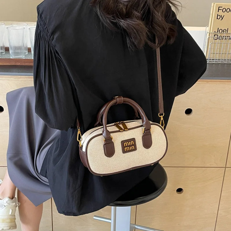 Trendy Bowling Style Women Tote Messenger Bags