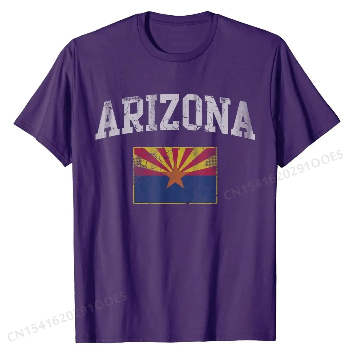 Arizona Flag Retro T-Shirt – Custom Cotton Tee for Men, Women & Kids | Fashionable Gift Tops