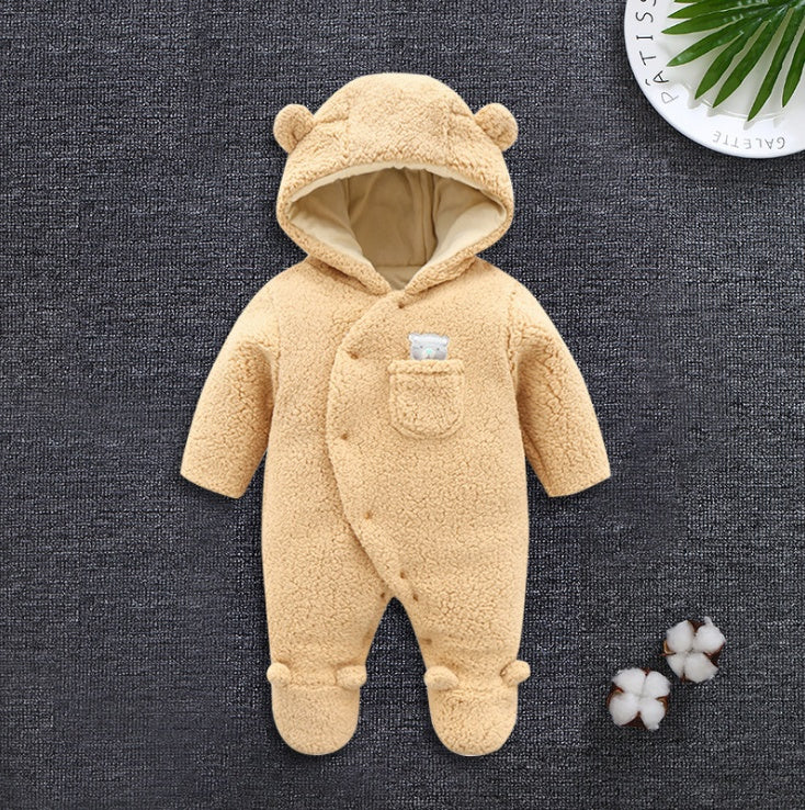 Soft Cotton Baby Jumpsuit – Long Sleeve, Footed & Non-Footed Options