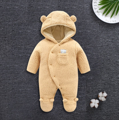 Soft Cotton Baby Jumpsuit – Long Sleeve, Footed & Non-Footed Options
