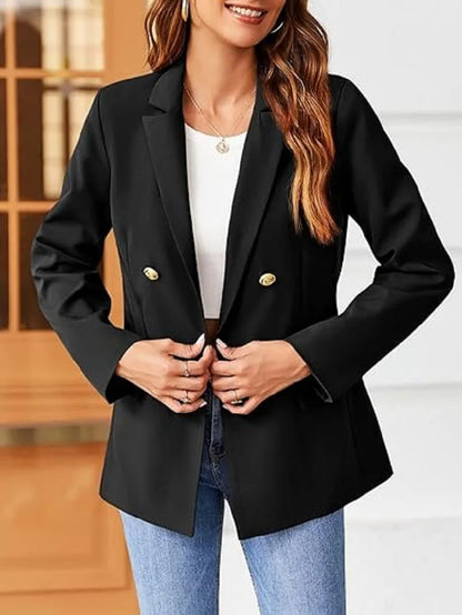 Casual Loose Blazers for Women 2025 – Fashionable Long Sleeve Outerwear, Spring & Autumn Blazer Coats for Women