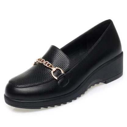 Spring Summer Fashion Soft Leather Women Loafers Flat Shoes