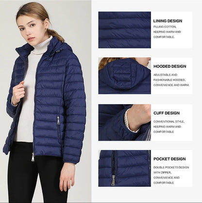 Long Sleeve Ultralight Down Puffer Jackets