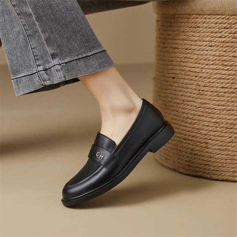 New Spring Women's Fashion Rainbow Loafers – Round Toe Chunky Shoes | Versatile Women Pumps