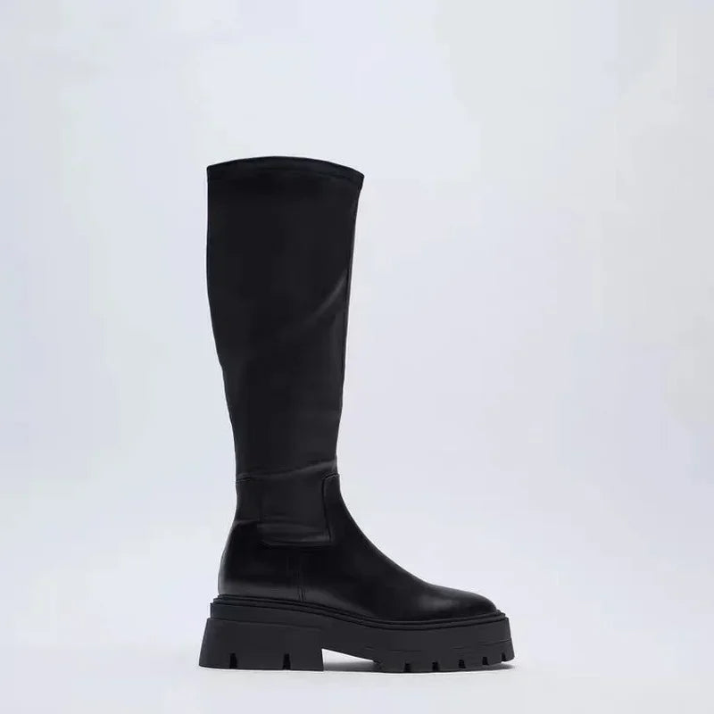 Super Strong Platform Knee High Rider Long Boots