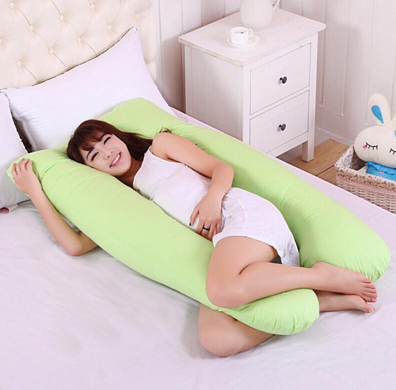 Pregnancy & Maternity Body Pillow – Full Body Support with Removable Cotton Cover
