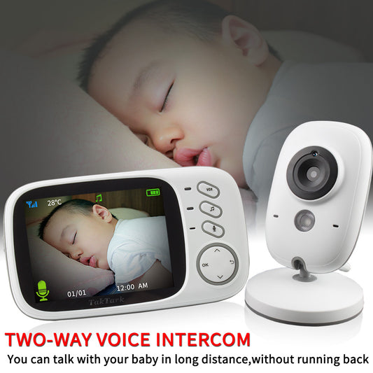 Portable Baby Monitor with Night Vision – LCD Screen & Two-Way Audio for Infants