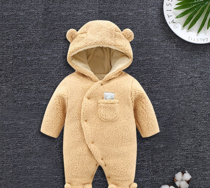 Soft Cotton Baby Jumpsuit – Long Sleeve, Footed & Non-Footed Options