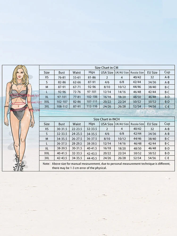 2025 Women’s Sexy Pleated Swimwear – Printed High Waist Bodysuit for Summer Beach