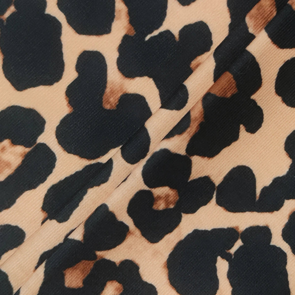 Women's All-Season French Sexy Cut-Out Leopard Print T-Shirt – Long Sleeve Crew Neck Fashion Top