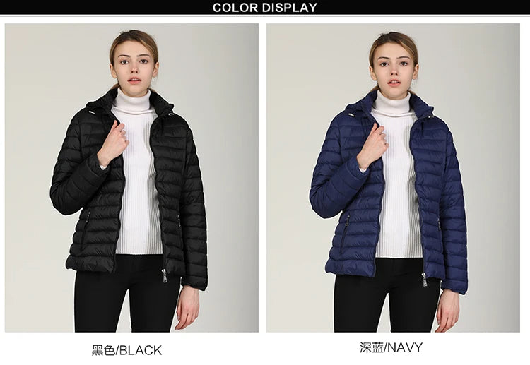 Long Sleeve Ultralight Down Puffer Jackets