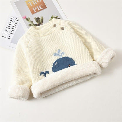 Cozy Cotton Pullover with Motion Elements – Soft-Treated Comfort