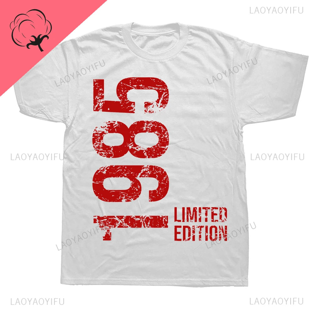 38th Birthday T-Shirt – Retro Vintage 1985 Printed Cotton Tee for Men & Women | Streetwear Hip Hop Short Sleeve