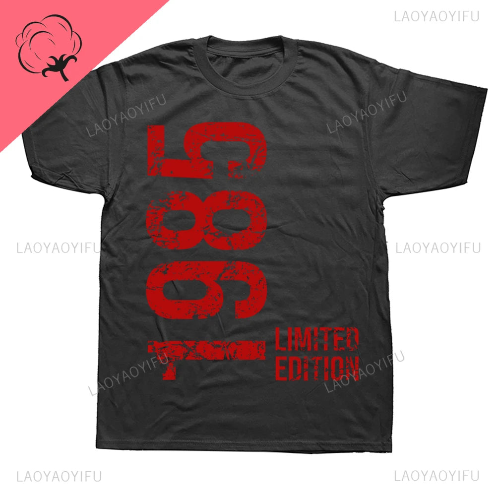 38th Birthday T-Shirt – Retro Vintage 1985 Printed Cotton Tee for Men & Women | Streetwear Hip Hop Short Sleeve