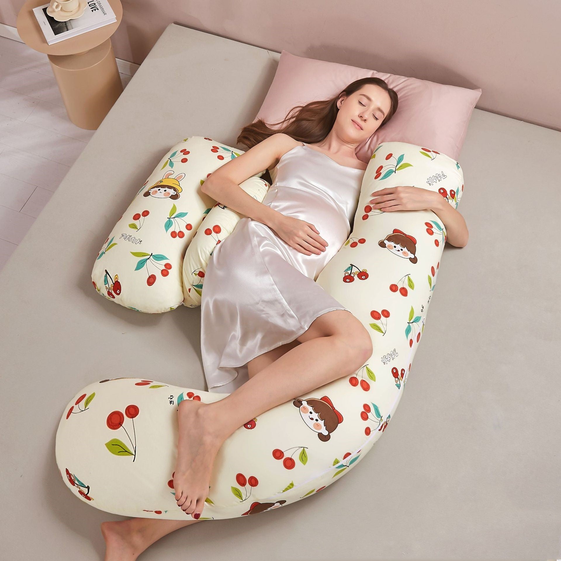 Summer Tencel Maternity Pillow – Side Sleeping & Abdominal Support