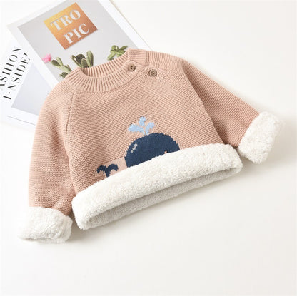 Cozy Cotton Pullover with Motion Elements – Soft-Treated Comfort