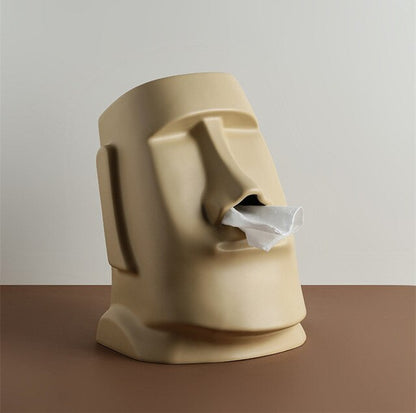 Ceramic Statue Tissue Box Paper Holder