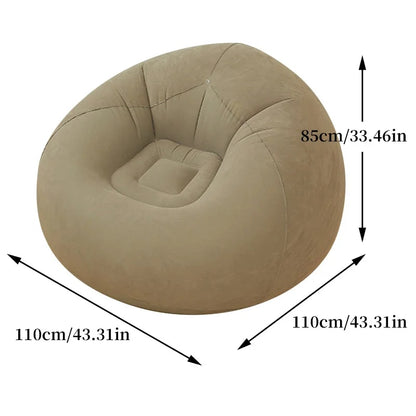 Air Filling Comfortable Single Lounger Inflatable Sofa