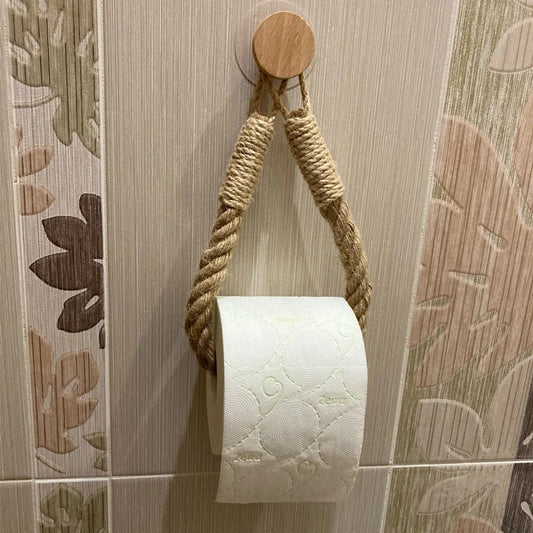 Authentic Rope Design Toilet Paper Towel Holder