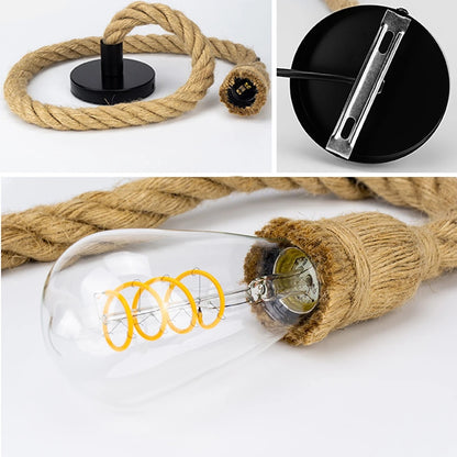 Retro Style Authentic Rope Pendant For Lights