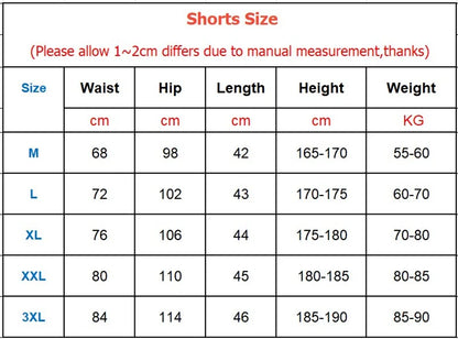 HIT HARD Printed Breathable Men Fitness Exercise Shorts