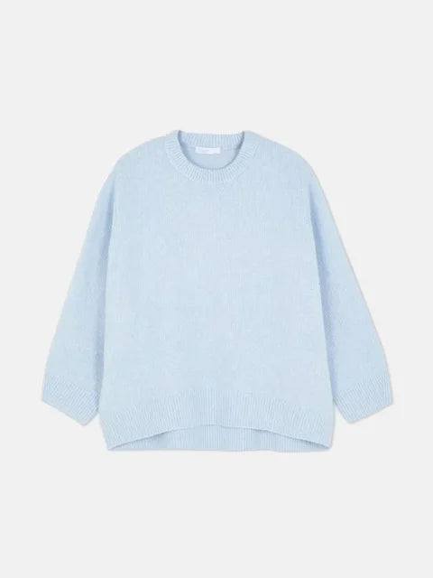 Casual O-Neck Soft Basic Sweater For Women