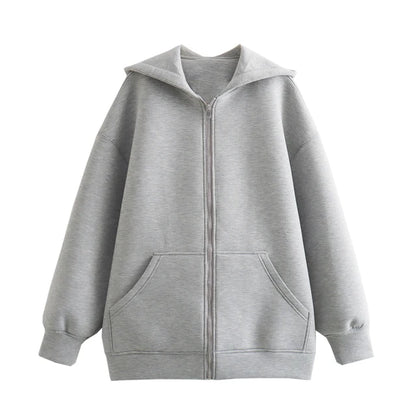 New Casual Style Streetwear Zipper COTTON Hoodie