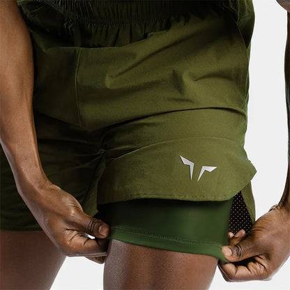 Double-Deck Quick DRY Breathable Men's Training Shorts