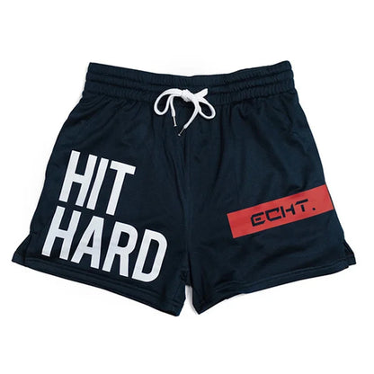 HIT HARD Printed Breathable Men Fitness Exercise Shorts