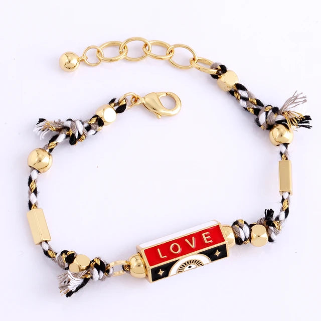 Amour Evil Eye Charm Bracelet