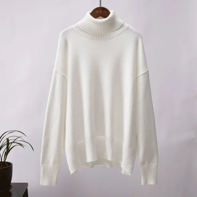 Turtleneck Thicken Autumn Winter Loose Sweaters