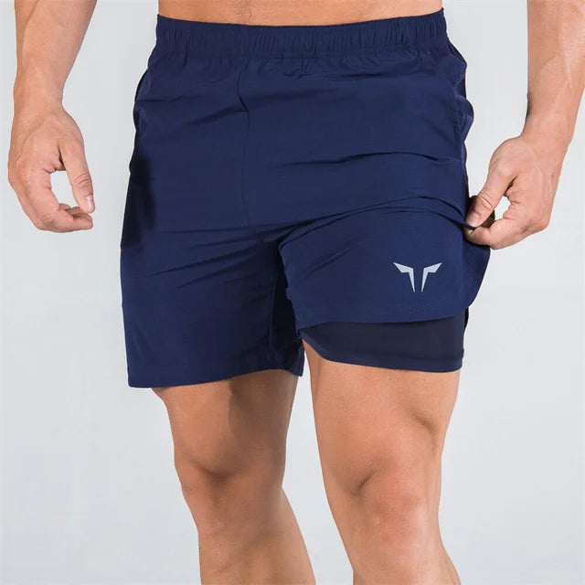 Double-Deck Quick DRY Breathable Men's Training Shorts